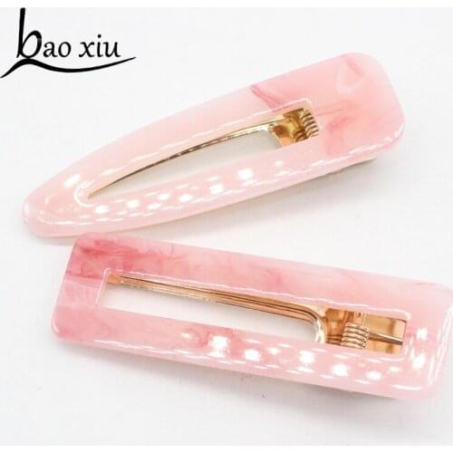 2019 Popular Luxury Flash Fashion Lady Bling Resin Gold Hair pins Hair clips Barrette bridal wedding hair Jewelry accessories