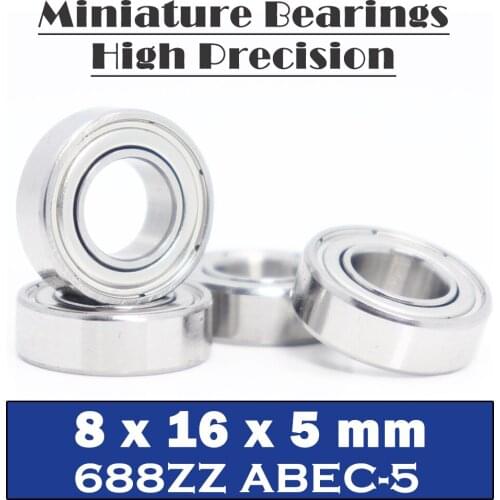 688ZZ Bearing ABEC-5 10PCS 8x16x5 mm Miniature 688Z Mini Ball Bearings 618/8ZZ EMQ Z3 V3 Quality 688 ZZ