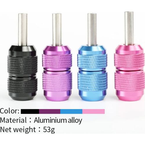 JSCOLOUR Tattoo Handle Aluminum Self-lock 25mm 4 Colors Choose Tattoo Grip Tube for Coil Machine Body Art Tools Accessories
