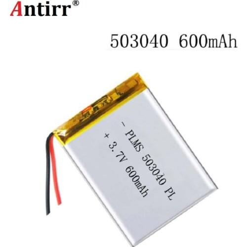 Free shipping Polymer battery 600 mah 3.7 V 503040 smart home MP3 speakers Li-ion battery for dvr GPS mp3 mp4 cell phone speaker