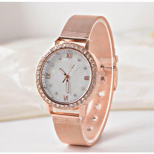 Women Top Brand Luxury Watch Womans Bracelet Stainless Steel Delicate Dial Ladies Dress Clock Relogio Feminino Gift