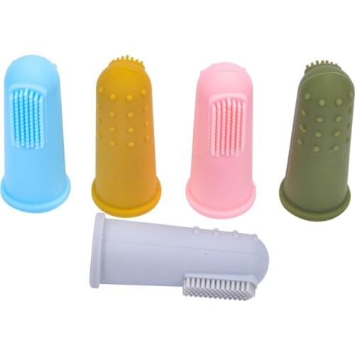 Baby Silicone Finger Toothbrush BPA Free Infant Tooth Teeth Clean Brush Food Grade Silicone Baby Oral Health Care
