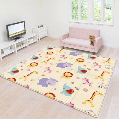 Childrens Crawling Mat Double-sided Waterproof Room Decor Soft Foam Nursery Rug Carpet Large Foldable Baby Play Puzzle Mat