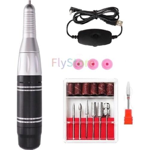 Electric nail professional drill pen handle file sander nail beauty manicure pedicure tool accessories