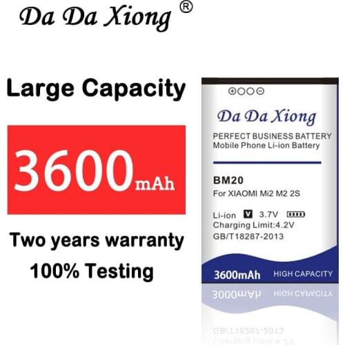 Mobile Phone Battery BM20 3600mAh For Xiaomi 2 2S Mi2 Mi2S Xiao Mi BM 20 Replacement Li-ion Batteries