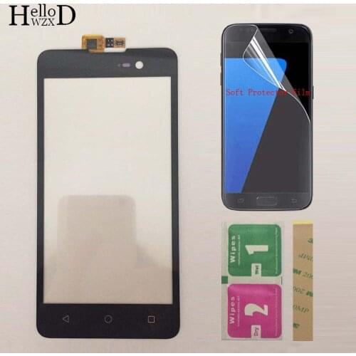 Moible Phone Touch Screen Front Glass Touchscreen For Micromax Spark 2 Q334 Touch Screen Digitizer Panel Sensor + Protector Film