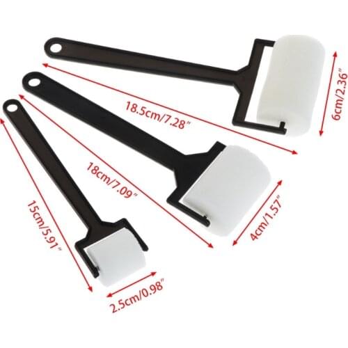 3Pcs White Sponge Paint Brushes Children Graffiti Roller Stamp Kids Painting Toy E56C