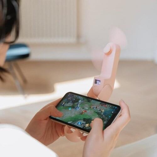 Multi-functional 2 Wind Speeds Outdoor Portable Electric Fan Practical Convenient USB Rechargeable Mini Pocket Fan