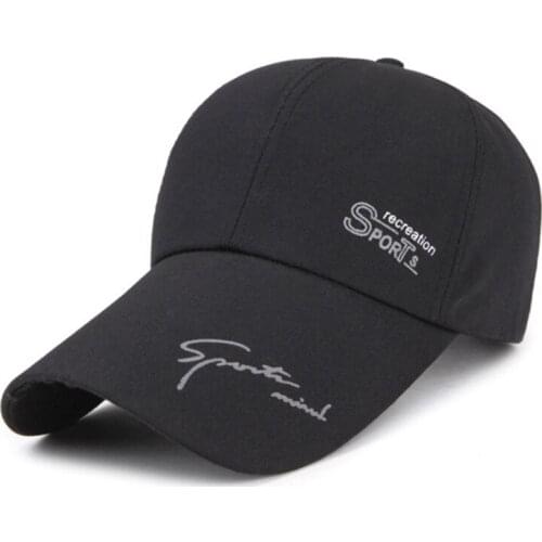 Men Sports Baseball Caps Fashion Letter Solid Color Baseball Caps Outdoor Sun Hat