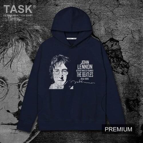 Celebrity John Winston Lennon United Kingdom the Beatles Rock musician printed long sleeve loose hooded sweater mens Tracksuit