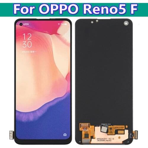 Original LCD Display Touch Screen Digitizer Assembly 6.43" For OPPO Reno5 F 5F CPH2217 Replacement Parts