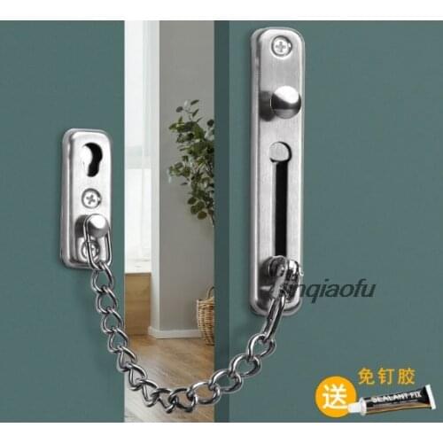 Free punching anti-theft chain door chain anti-theft buckle Door anti-locking buckle