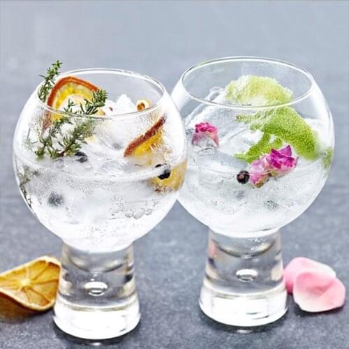 300ml Transparent Cocktail Glass Lead-free Glass Heat-resistant Juice Ice Cream Drink Water Cup Whisky Wine Crystal Glasses Bar