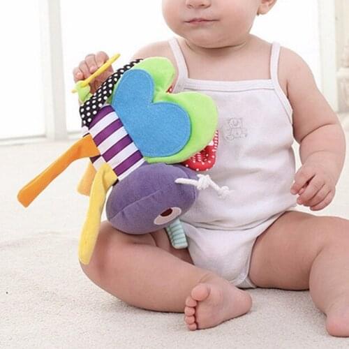Educational Toys For Baby 0-12 Month Cartoon Plush Elephant Baby Rattles Brinquedos Para Bebe Oyuncak Baby Toys