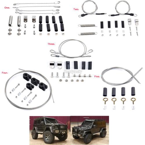 RC Car Modified Part Steel Rope for 1/10 RC Crawler Car Traxxas TRX-4 TRX4 Axial SCX10 D90 D110 G500