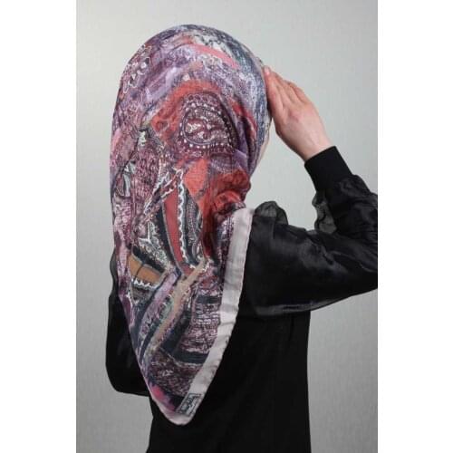 SCARFELLA SOFT HAND DİKİŞLİ SCARF DESEN-44 - RENK-12