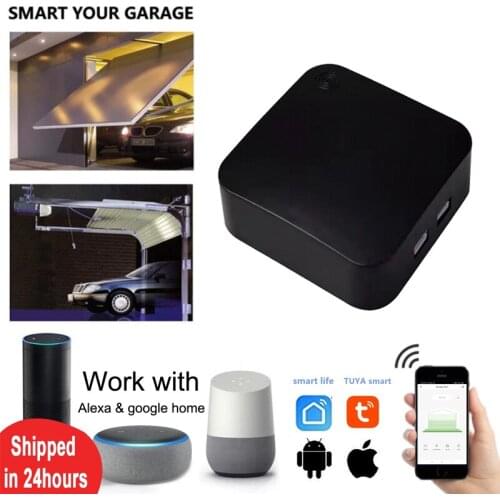 Tuya Smart Life Garage Door Sensor Opener Controller WiFi Switch Amazon Alexa Echo Google Home DIY Smart Home App Alert No Hub