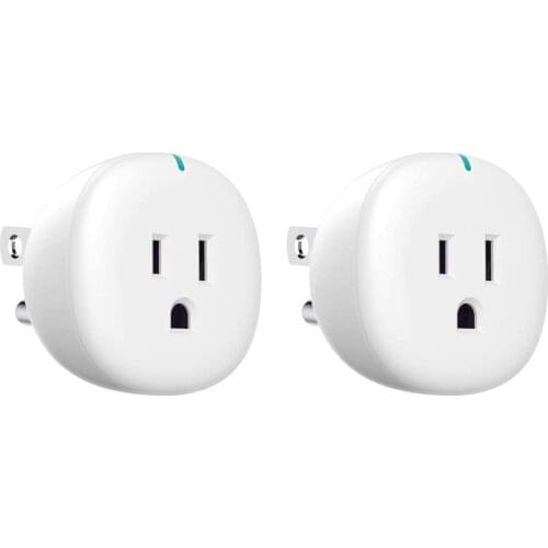 Wifi Smart Plug,2pcs Mini Wifi Outlet Mini Socket for Alexa Echo,Google Home&IFTTT,Smart Life App Remote Control Home Appliances
