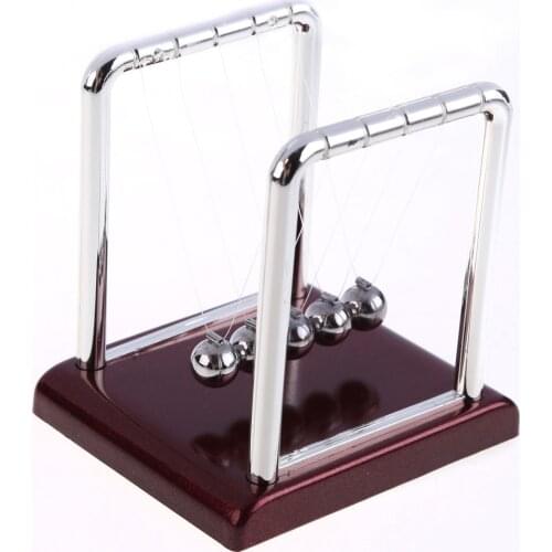 Newtons Cradle Steel Balance Ball Physics Science Pendulum Decoration Craft Early Fun Development Educational Desk Toys Gift