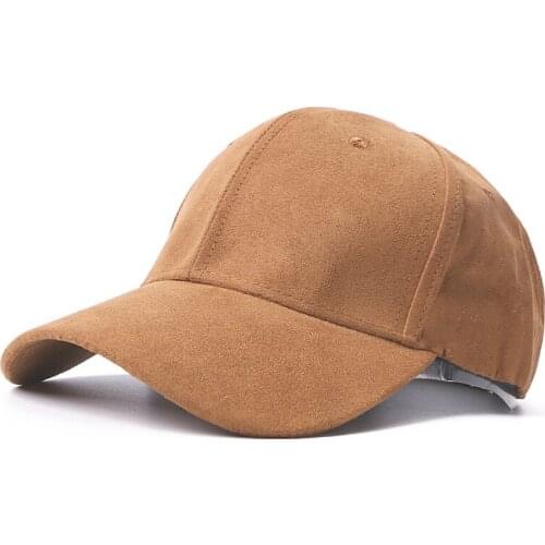 Unisex Soft Suede Baseball Cap Casual Solid color Sports Hat Bone Snapback Adjustable Breathable Dad Hats for Women and Men
