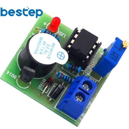 9V/12V Battery Sound and Light Alarm Against Over-discharge Protection Board Low Voltage /Under Voltage Protection Module