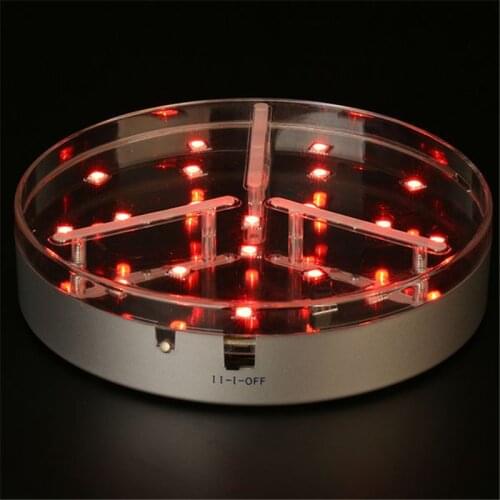 1 piece/lot) 15CM Diameter Remote Controlled Multicolors RGB Mini LED Light Base For Glass Smoking Shisha Hookah Light