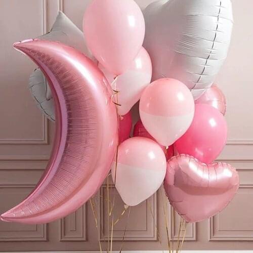 1pcs/lot 36inch large moon foil helium balloons Classic Toys kids birthday party wedding decoration supplies big moon balloons