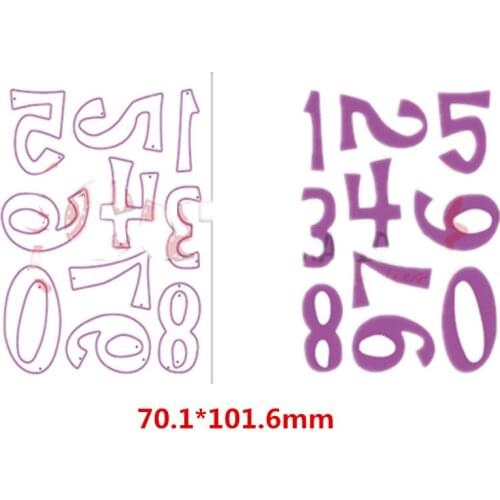 10pcs/set Arabic Numbers Metal Cutting Dies DIY Scrapbooking Embossing Paper Cards Making Crafts Supplies New 2019 Diecut