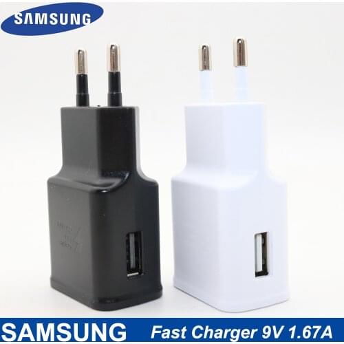 Samsung Galaxy Fast Charger USB Power Adapter 9V1.67A Quick Charge Type C Cable line for Galaxy S10 S8 S9 Plus Note 10 9 8 Plus