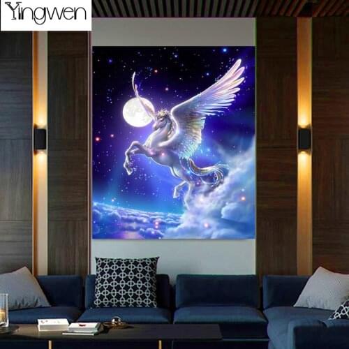 DIY Diamond Painting Fantasy Unicorn Animal Full Square Round Drill Mosaic Embroidery Cross Stitch Kits Home Decor Picture Art