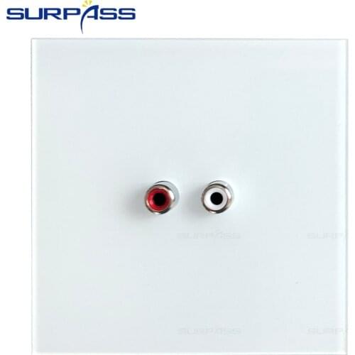 Audio Panel For Background Music Controller Cable Left And Right Voice Concentric Lotus Head Audio Jack Front Panel Wall Mount