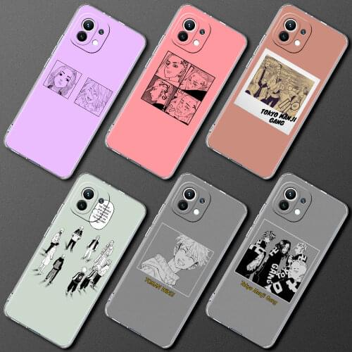 Transparent Soft Case for Xiaomi Mi Poco X3 NFC 10T Pro 5G 9T M3 11 Note 10 Lite Smartphone Cover Anime Tokyo Revengers Manga