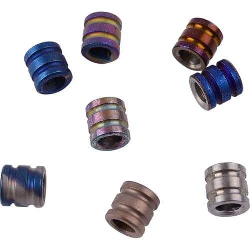 YOUGLE 5Pcs/lot 10mm Cylindrical Beads for Lanyard Paracord Parachute Cord Long Knife Jewelry Necklace Zipper Pull Dagger