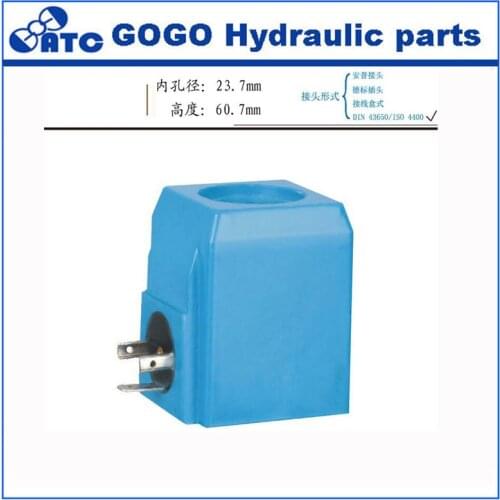 DG4V Hydraulic Solenoid Coil hole 23.7mm height 60.7mm Z9 60YC