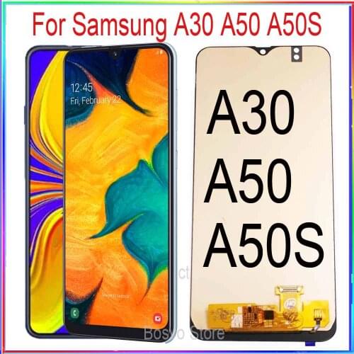 Incell for Samsung A30 A50 A50S LCD screen display A305 A305F A305F/DS A50 A505 A505F A507 A507F with touch assembly