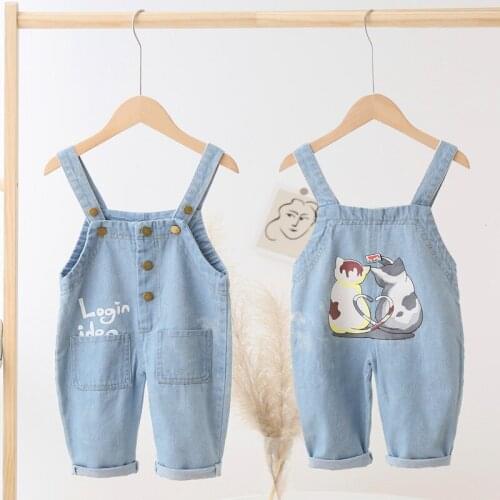 IENENS Kids Baby Clothes Clothes Jumper Boys Girls Dungarees Infant Playsuit Pants Denim Jeans Overalls Toddler Jumpsuits