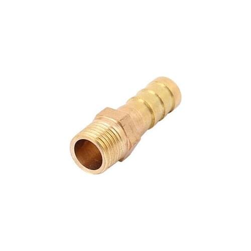 Brass 1/8BSP Male Thread to 8mm Hose Barb Straight Fitting Adapter Coupler