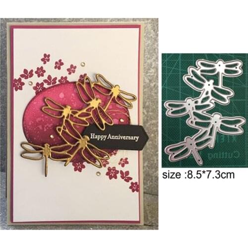 Metal cutting dies cut die mold Animal dragonfly decoration Scrapbook paper craft knife mould blade punch stencils