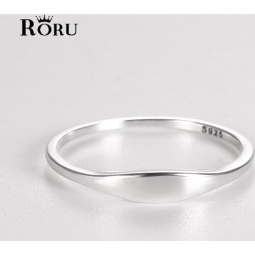 Fashion Simple Design Irregular Rings S925 Sterling Silver Finger Jewelry Rings for Women Men Birthday Daily Jewelry Accessories