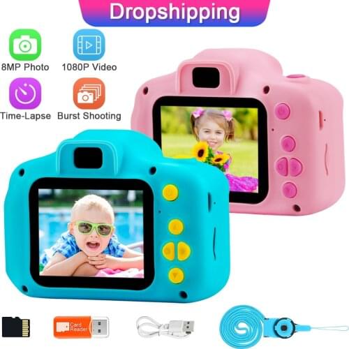 Prograce Child Kids Toy Camera Digital Cam Photo Video Camera Childrens Camera Girls Toy Camcorder Birthday Gift For Boy Girl