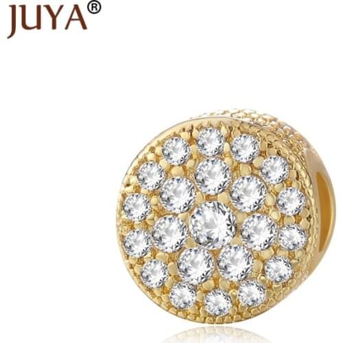 Luxury AAA Zircon Rhinestone Beads For DIY Original Bracelets Necklaces Accessories Big Hole Fashion Charm Beads sieraden maken