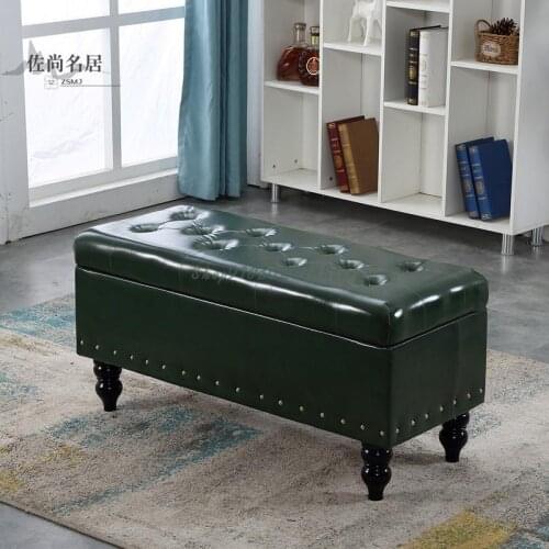 European Style Shoe Store Shoe Test Bench Clothing Store Sofa Shoe Change Bench Fitting Room Storage Stool Storage Stool Footsto
