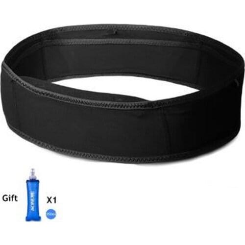 AONIJIE Slim Running Belt Waist Bag Jogging Bag Travel Silver Marathon Gymnastics Workout Fitness 6.9-inch Water Bag