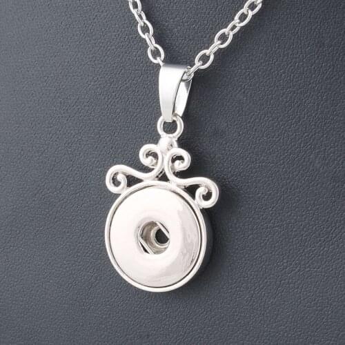 Wholesale 18mm Xinnver Snap Button Vintage Necklace Pandent With Chain ZG067