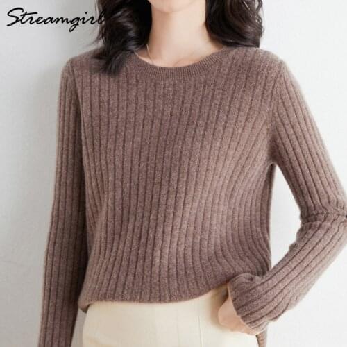 Womens Sweater Autumn 2021 Knitted White Jumper Women Winter O Neck Sweaters With Pullovers For Women Ladies y2k Sweater Basic