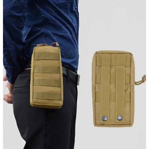 1PC Oxford cloth EDC Molle Bag Outdoor Military Waist Fanny Pack Mobile Phone Pouch Belt Waist Bag Camping Hunting Tactical Bags