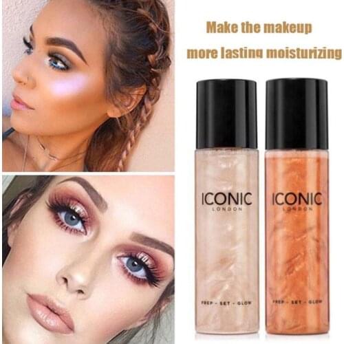120ml Make up Set Highlight Glitter Brightening Glossy Moisturizing Makeup Spray Cosmetic Beauty