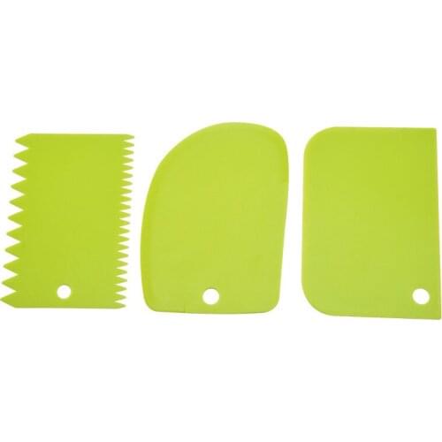 3 pieces of DIY decoration tools baking slice spatula cake decoration fondant pastry knife baking spatula tool cream scraper