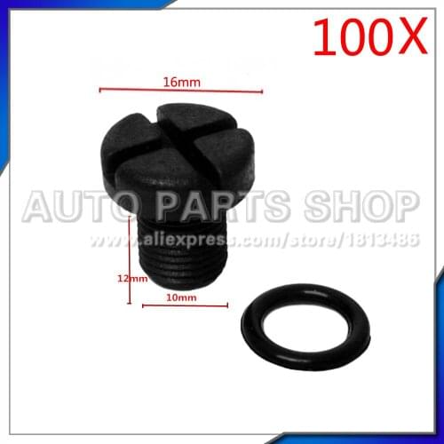 Auto Parts 100 pcs Radiator Expansion Cooling Bottle Tank Screw 17111712788 For BMW E39 E46 E52 E53 E83 E85 E86 E87 Z3 & Mini