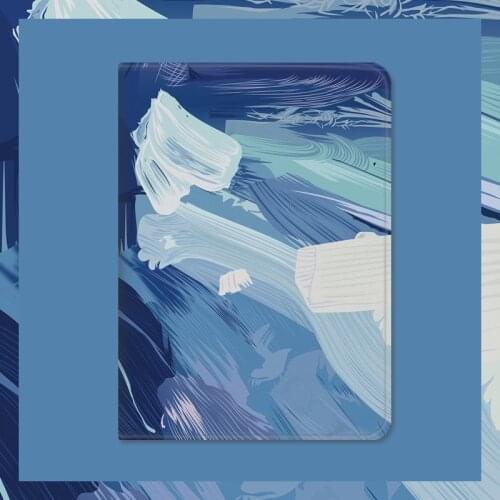 For Ipad Pro 12 9 11 Air 4 Case 2020 Silicone Anti-drop Protective Cover for Oil Painting with Pen Slot All-inclusive Shell